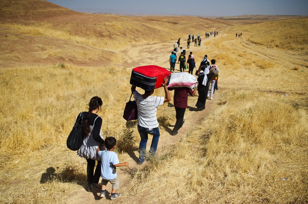 Des milliers de Syriens fuyent chaque jour les combats.