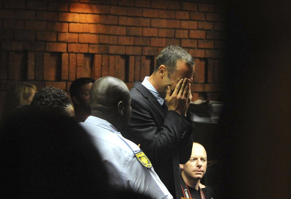 Oscar Pistorius au tribunal.
