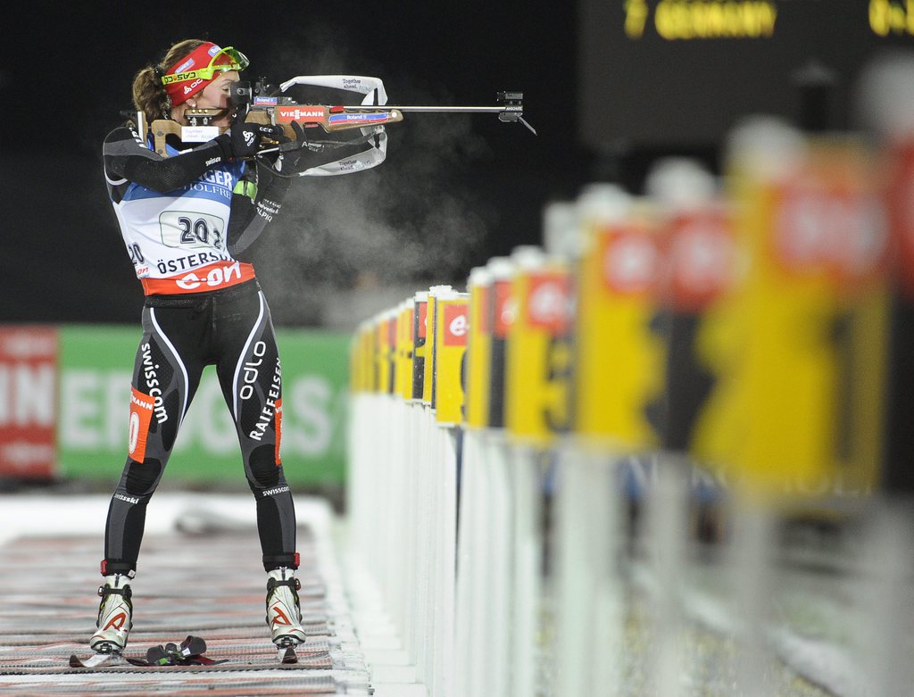 Selina Gasparin a réalisé un bon 7e temps lors du biathlon de la Coupe du monde à Ruhpolding (All) ce dimanche.