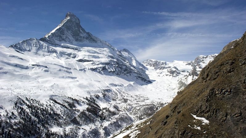 La région du Rothorn au-dessus de Zermatt est prisée par les skieurs aguerris.