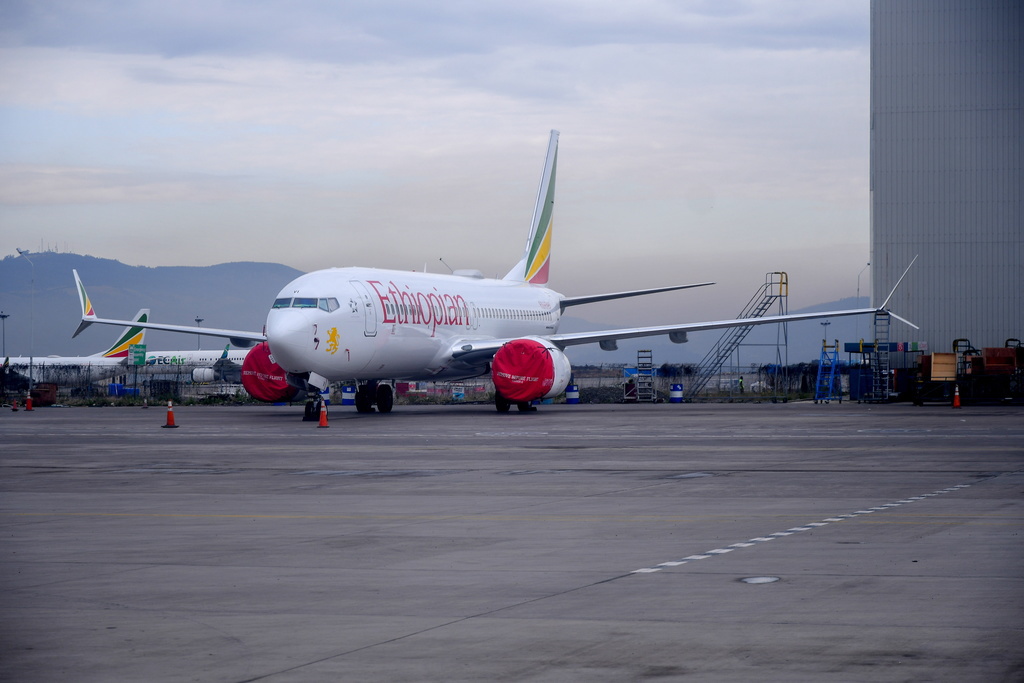 Le Boeing 737 Max 8 a été cloué au sol suite a deux crashs aériens, dont celui d'un appareil d'Ethiopian Airlines semblable à celui de cette photo.