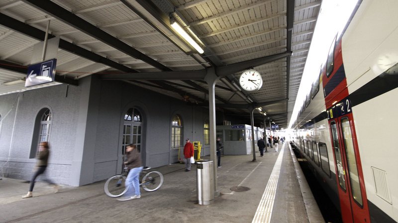 Un train en gare de Nyon (photo d'illustration).