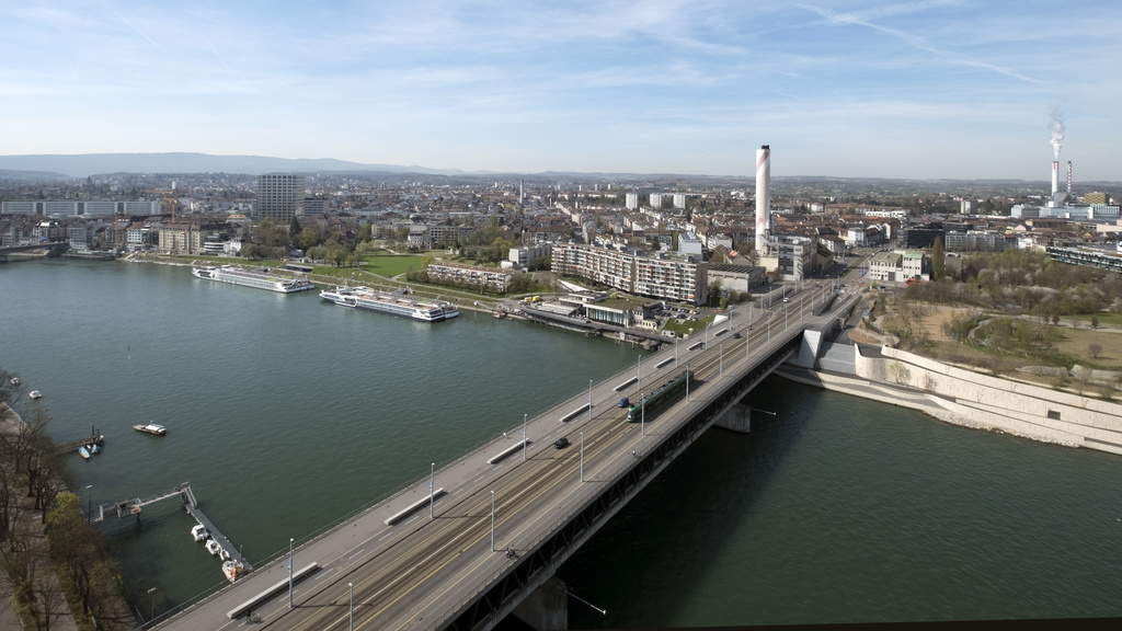 La victime a disparu au niveau du Pont des Trois-Roses, à Bâle.