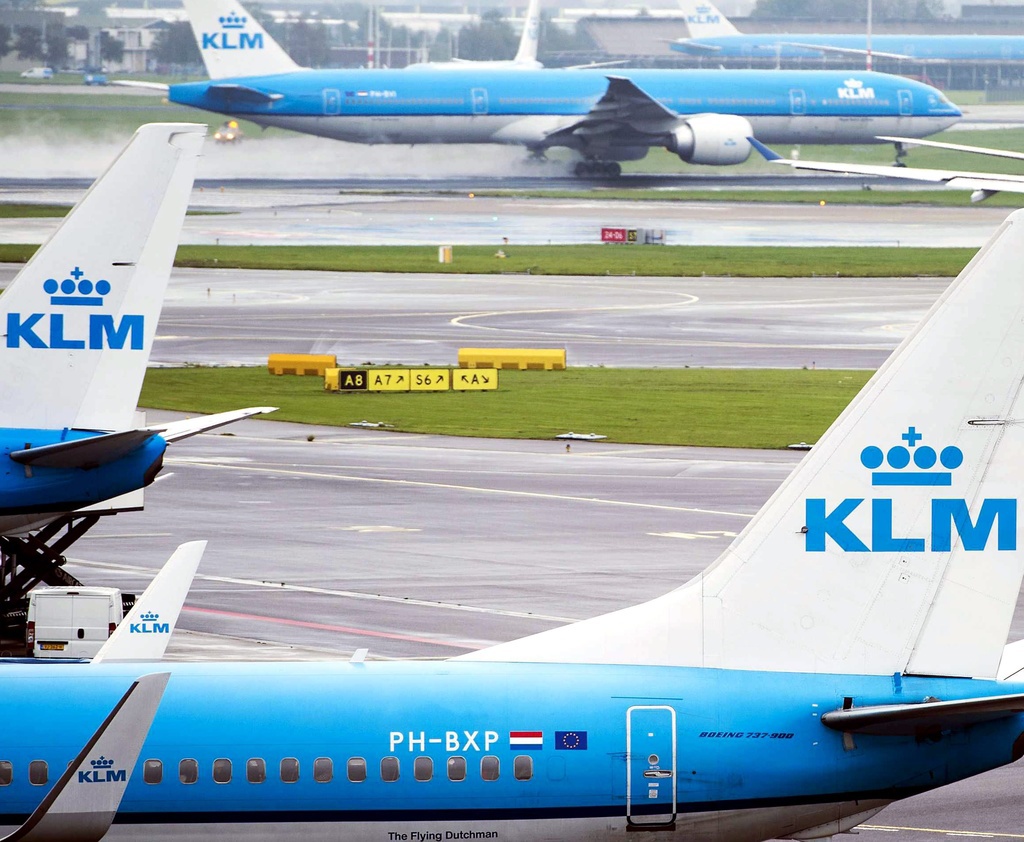 Deux avions sont entrés en collision au sol à l'aéroport d'Amsterdam. L'un d'entre eux est un Boeing de la compagnie KLM. (Archives)
