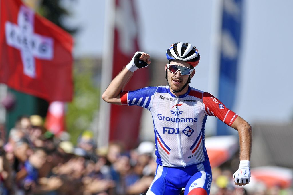 Sébastien Reichenbach et Simon Pellaud ont pris la fuite à une quarantaine de kilomètres de l'arrivée.