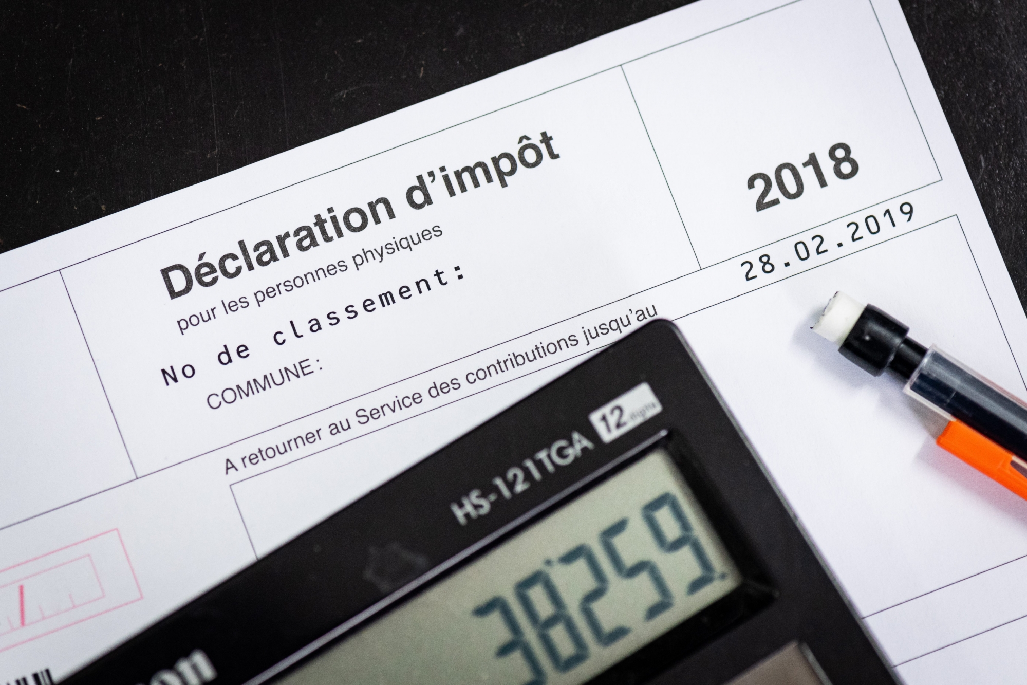 Taxation 2018 
Service des contributions. 

Neuchatel, le 8 fevrier 2019
Photo: Lucas Vuitel SERVICE DES CONTRIBUTION