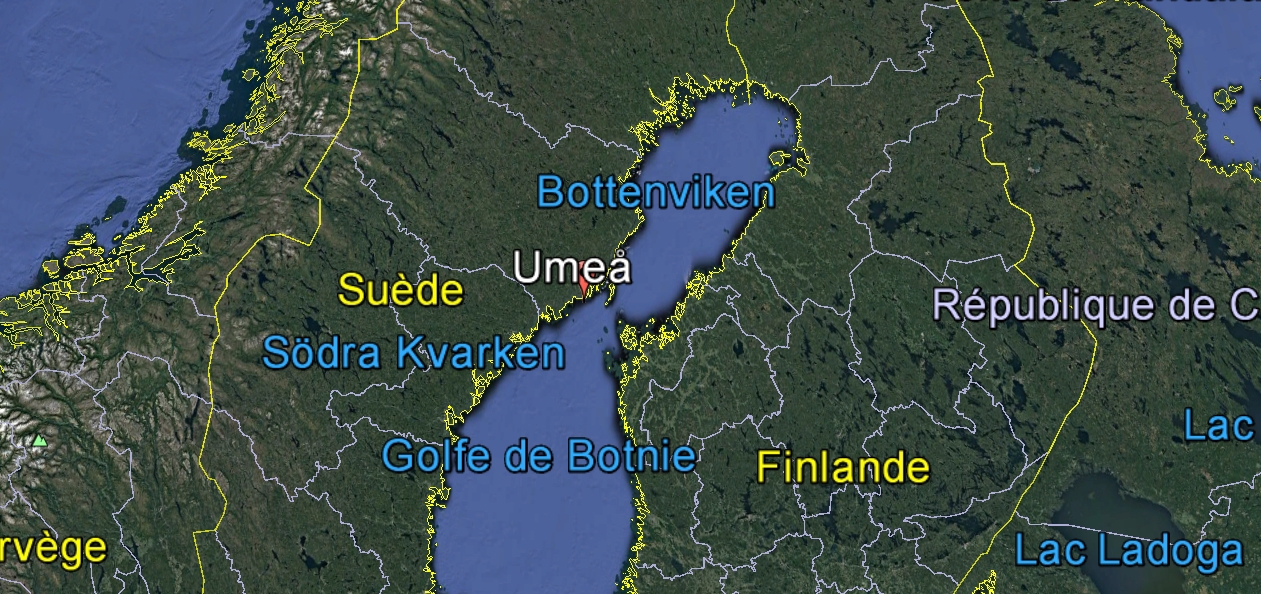 L'appareil, un GippsAero GA8 Airvan, avait décollé de l'aéroport d'Umeå.