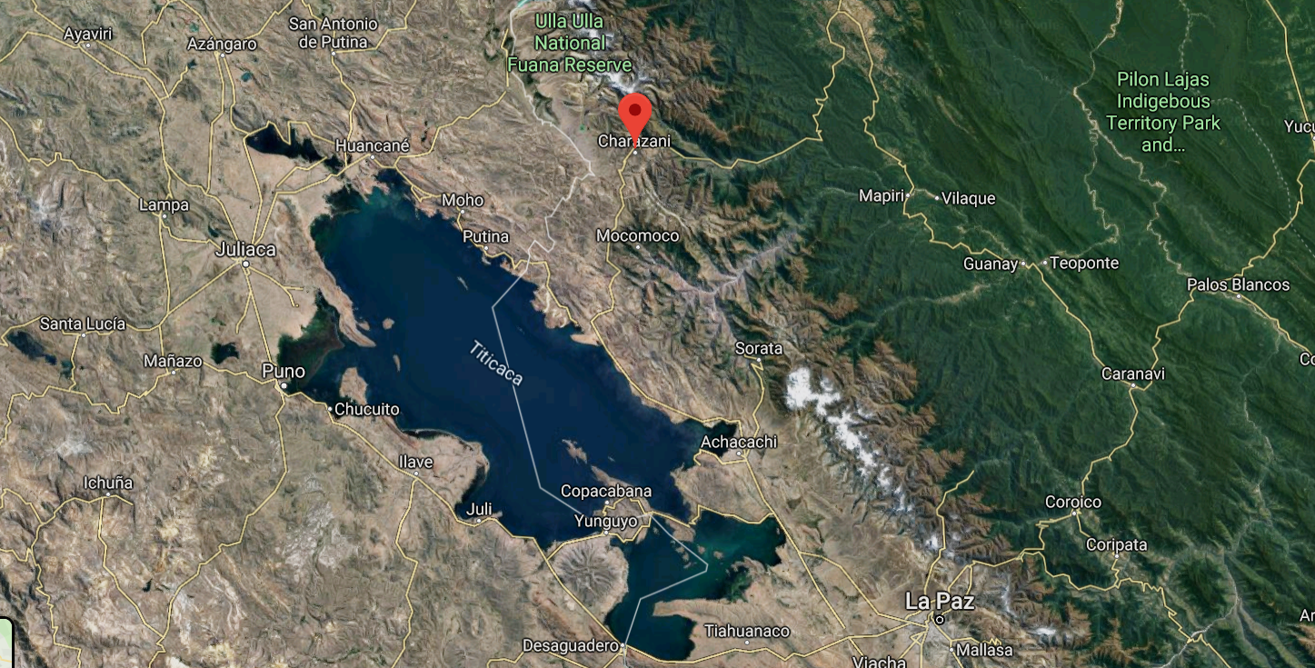 Le car a chuté dans un ravin vers Charazani, à 250 km au nord de La Paz, en Bolivie.