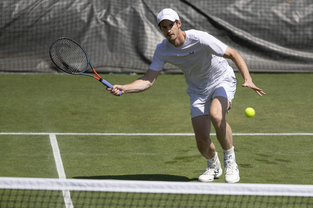 Andy Murray a atteint le 3e tour en double mixte avec Serena Williams à Wimbledon. (Archives)