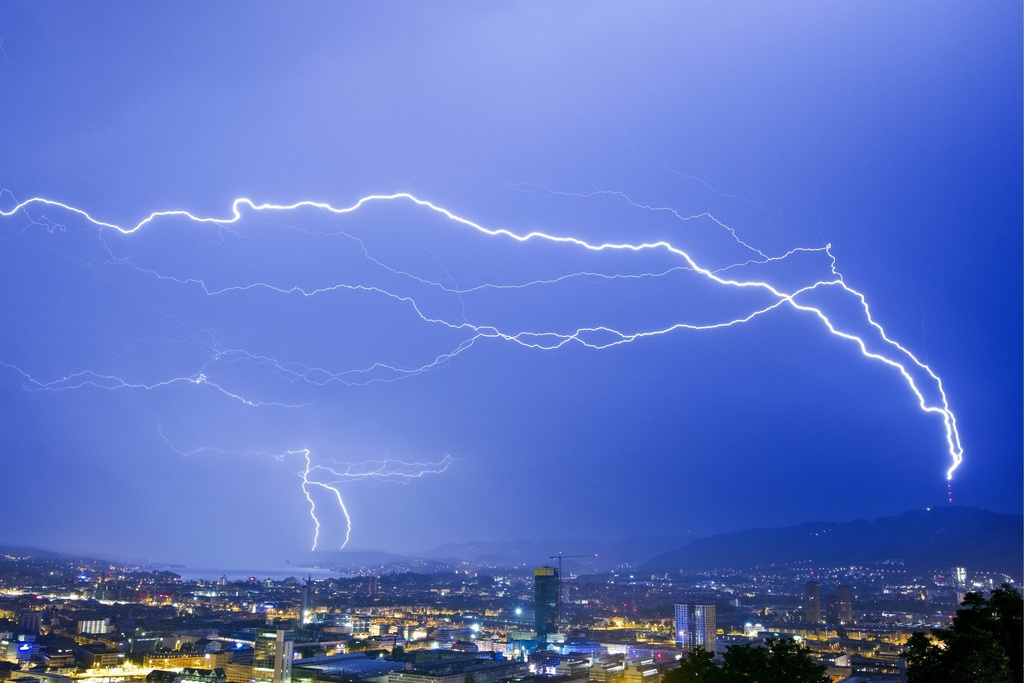 La Suisse allemande a été très touchée par les violents orages et les nombreux éclairs, dans la journée de mardi. (illustration)