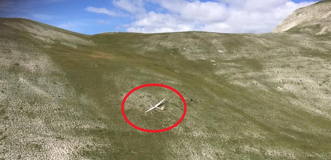 Le planeur a rapidement été repéré par l'hélicoptère de la gendarmerie.