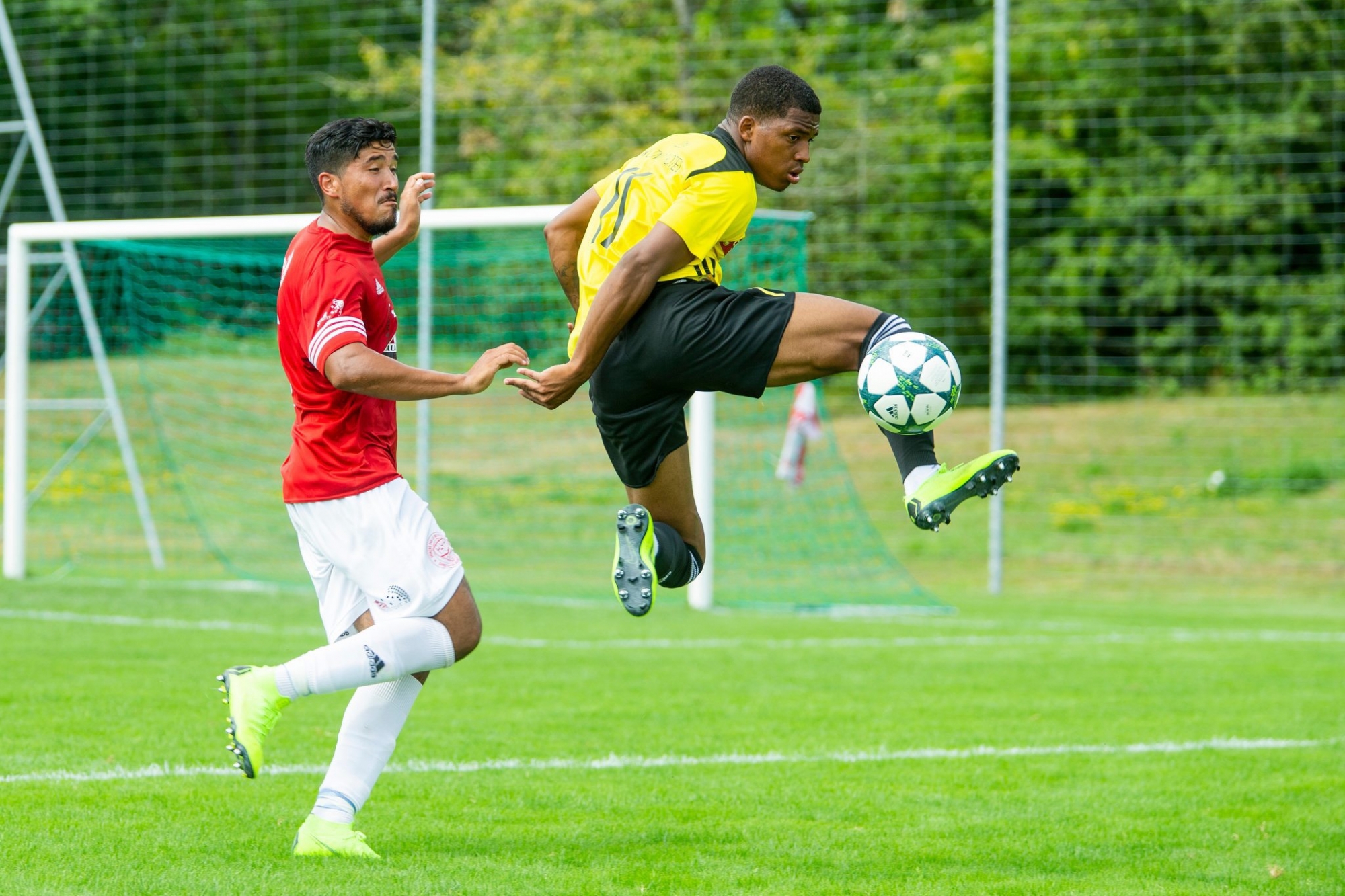 Le Nyonnais Matheus Vieira a inscrit le 3e but face à son ancien club.