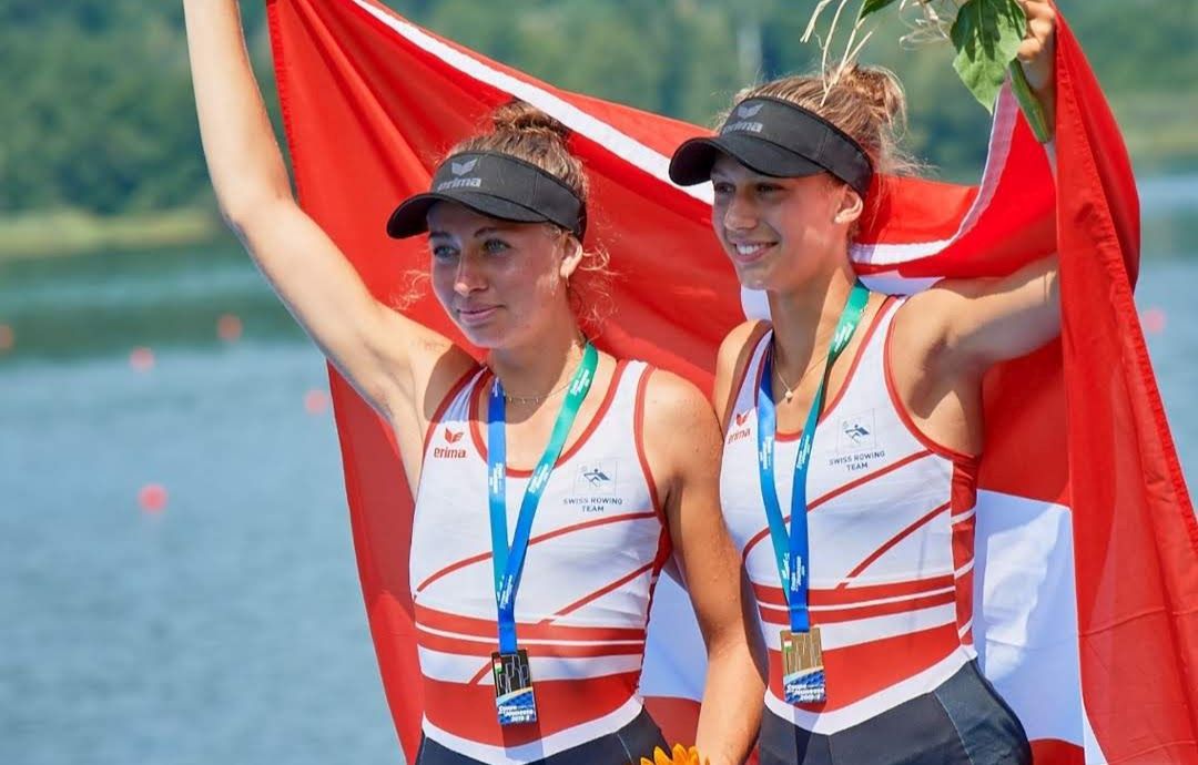 Thalia Ahumada (à gauche) et Marion Heiniger ont fêté comme il se doit leur doublé.