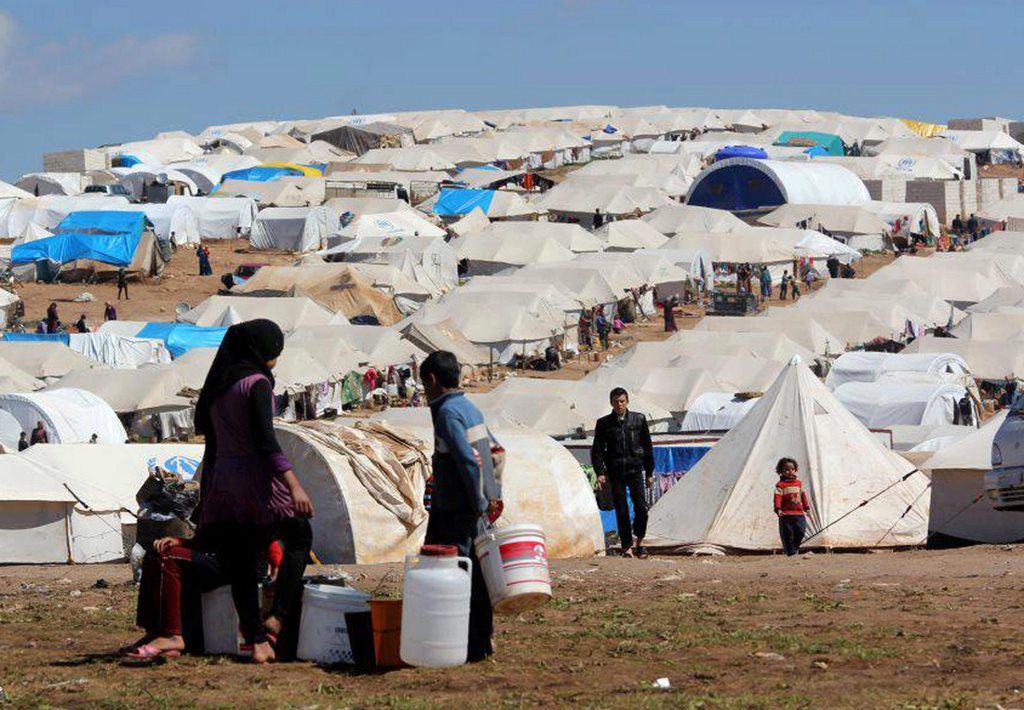 Le camp de réfugiés d'Atmeh au nord de la Syrie.