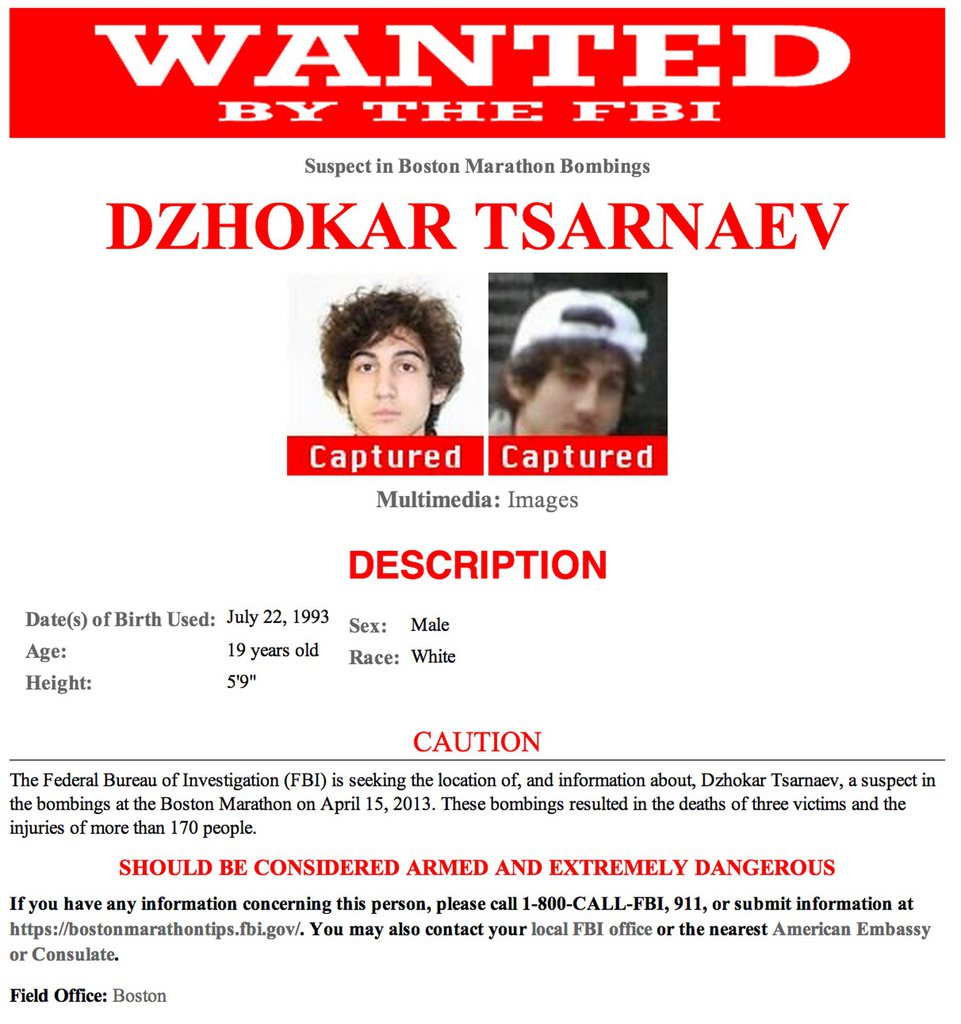 Dzhokhar Tsarnaev répond aux questions des enquêteurs par écrit.