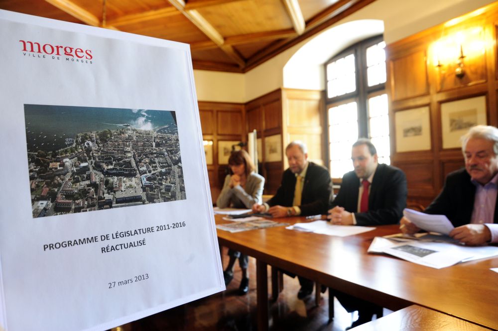 La Municipalité de Morges a présenté mercredi sa législature 2011-2016.
