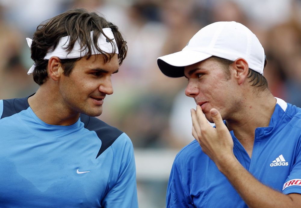 Roger Federer et Stanislas Wawrinka.