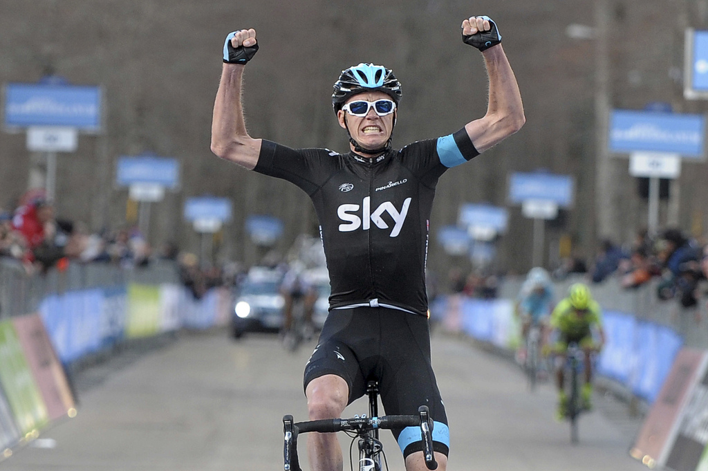 Le Britannique Christopher Froome de l'équipe Sky est l'un des favoris pour remporter le Tour de Romandie. Le prologue se joue le 23 avril au Châble et l'arrivée à Genève, cinq jours plus tard.