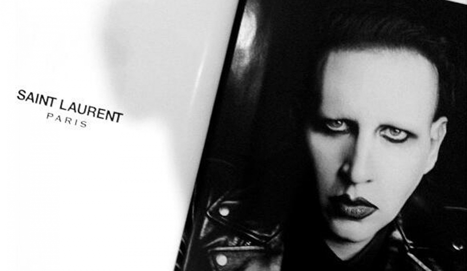 La maison Yves Saint Laurent a choisi le rockeur gothique Marilyn Manson pour sa dernière collection. 