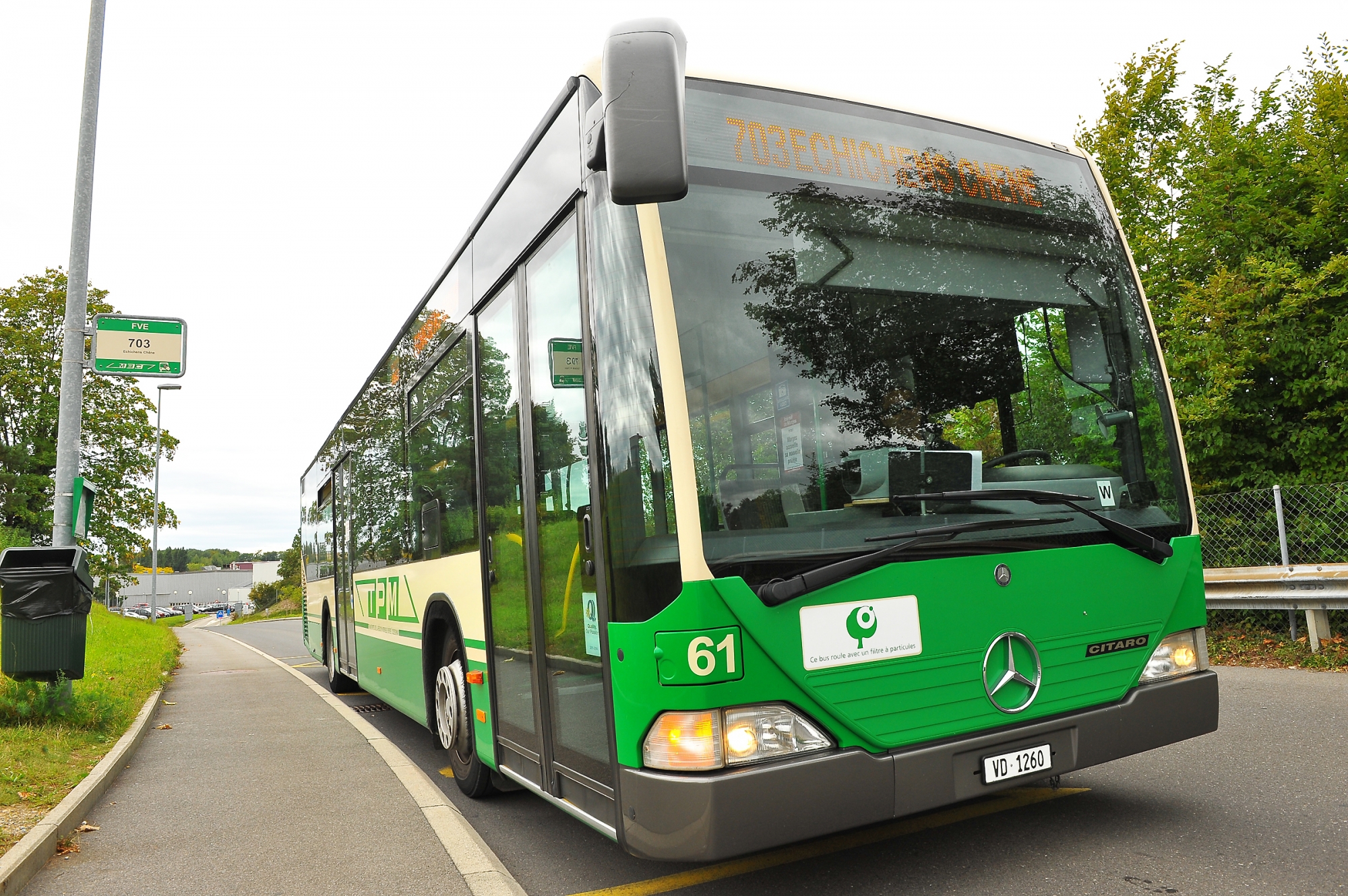 Lundi, les passagers de trois arrêts ont manqué leur bus par absence d'information (photo d'illustration).