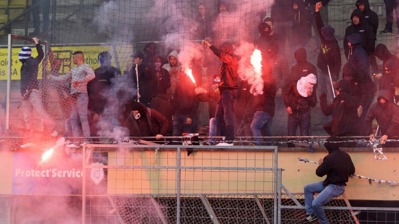 Des violences avaient éclaté lors du match entre Lausanne et Thoune, l'an dernier.