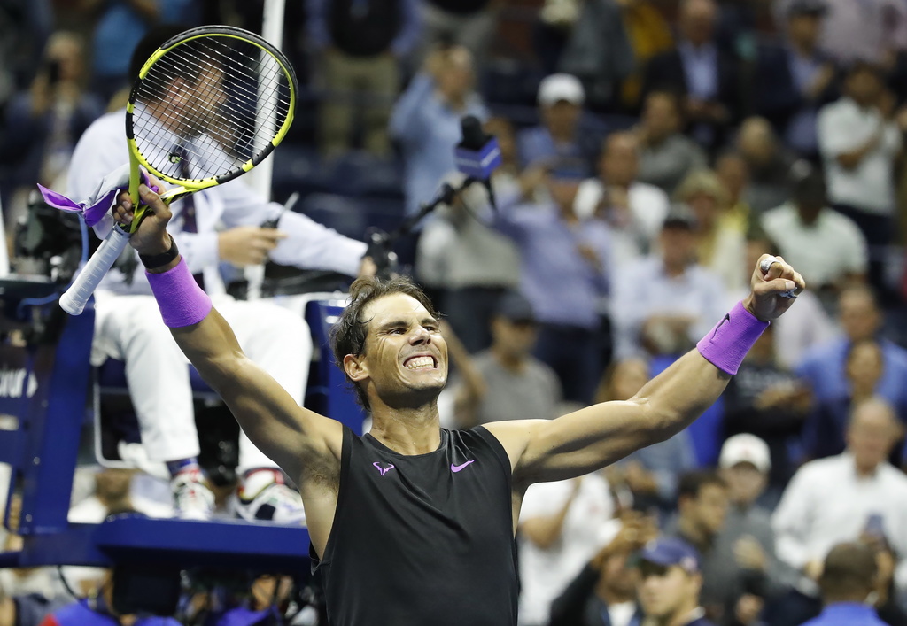 En battant Medvedev, Nadal remporte son 19e titre du Grand Chelem. Il n'est qu'à une unité de Federer.