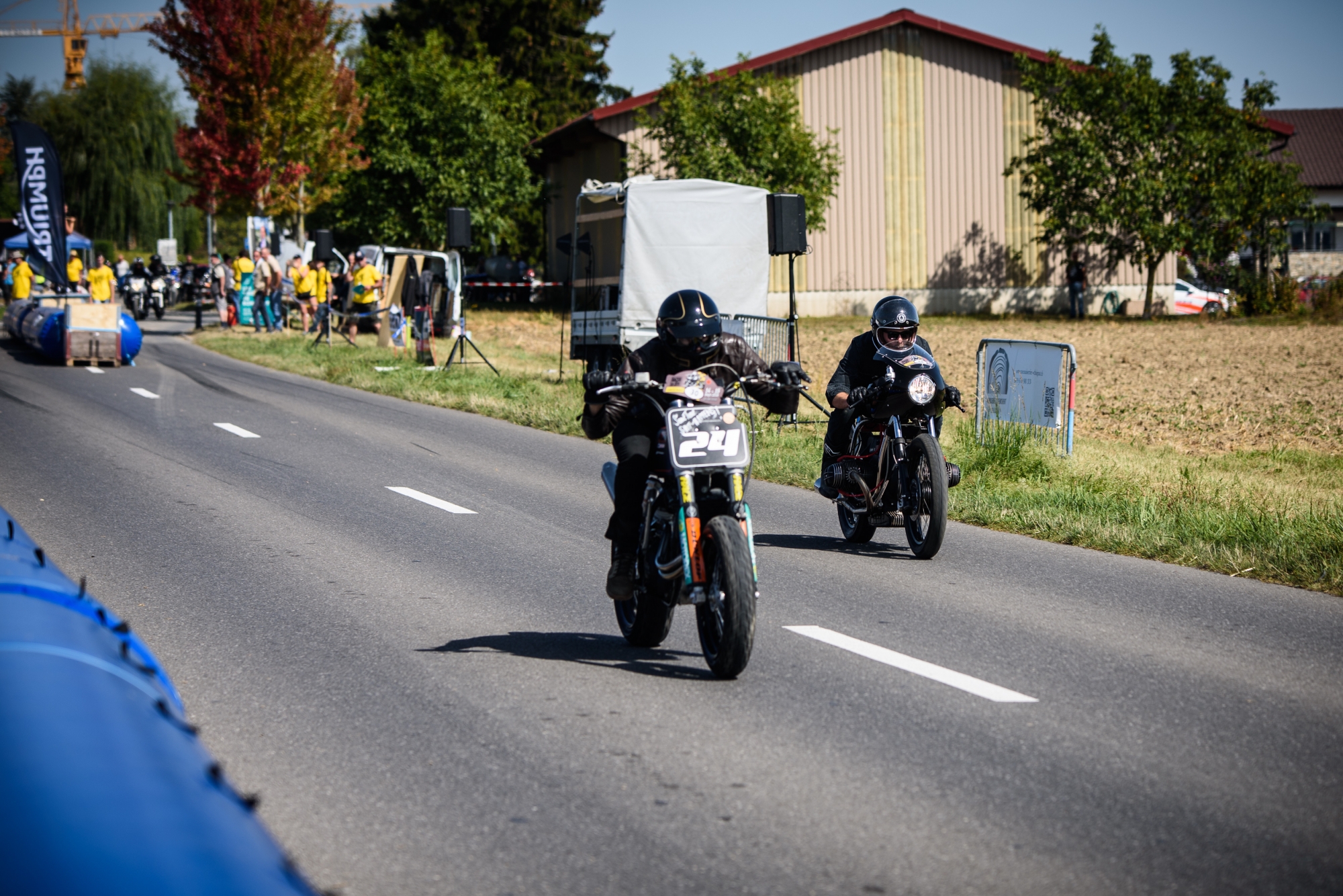 Les duels de motards se sont affrontés lors du premier Café Racer de La Côte.