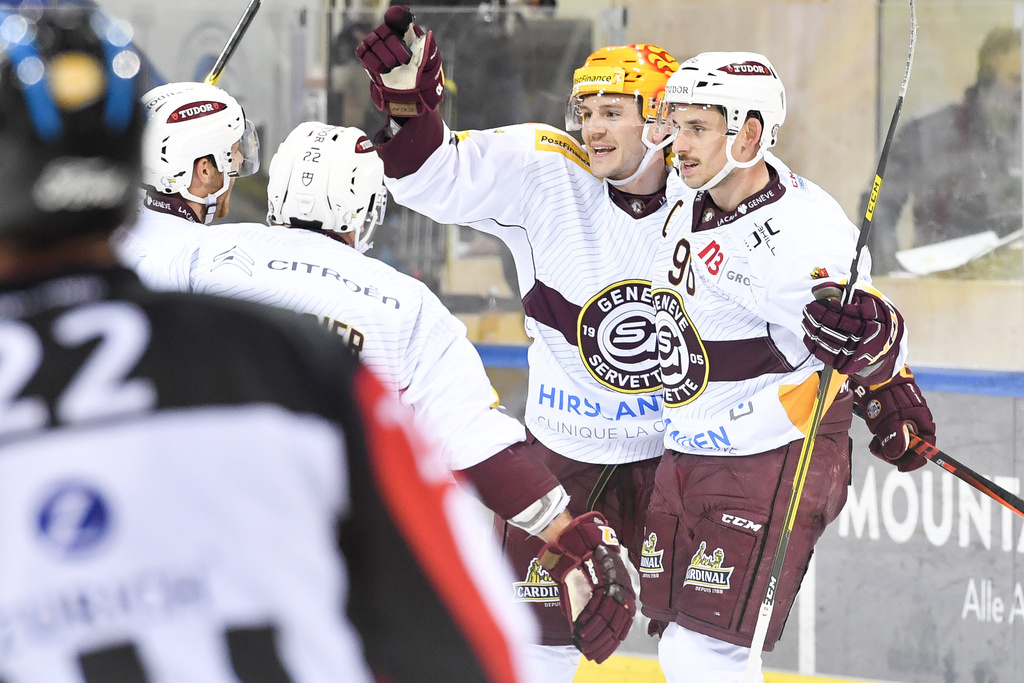 Genève-Servette a privé Davos d'une neuvième victoire consécutive en National League.