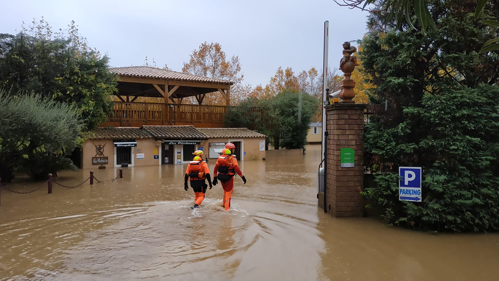 La commune française de Roquebrune-sur-Argens avait déjà été inondée le weekend dernier.