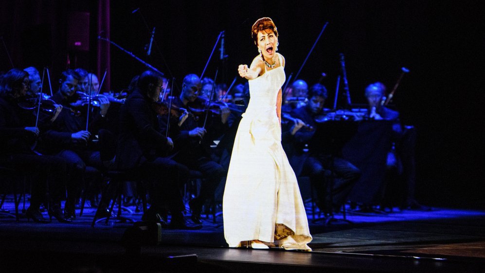 Le "fantôme" de Maria Callas, mercredi soir, sur la scène du Rosey Concert Hall.