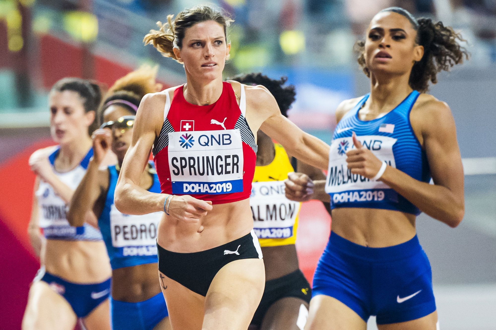 Lea Sprunger s'est emparée du record suisse du 400 m haies aux Mondiaux de Doha.