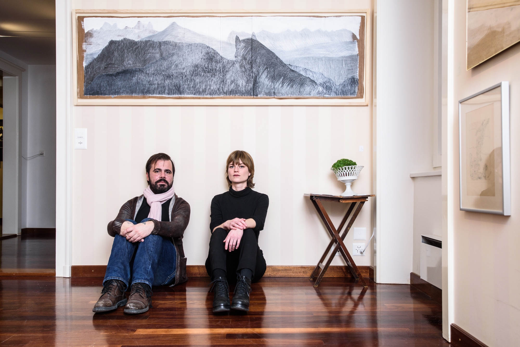 Jean-Marie Reynier et sa compagne Ondine Jung exposent à la galerie Aarlo u Viggo.