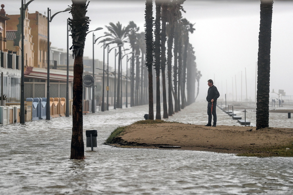 Le littoral a été ravagé par les intempéries.