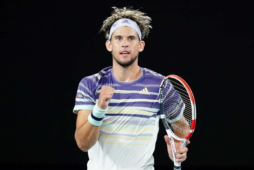 L'Autrichien a battu l'Allemand Alexander Zverev 3-6 6-4 7-6 (7/3) 7-6 (7/4) dans la demi-finale du haut du tableau.