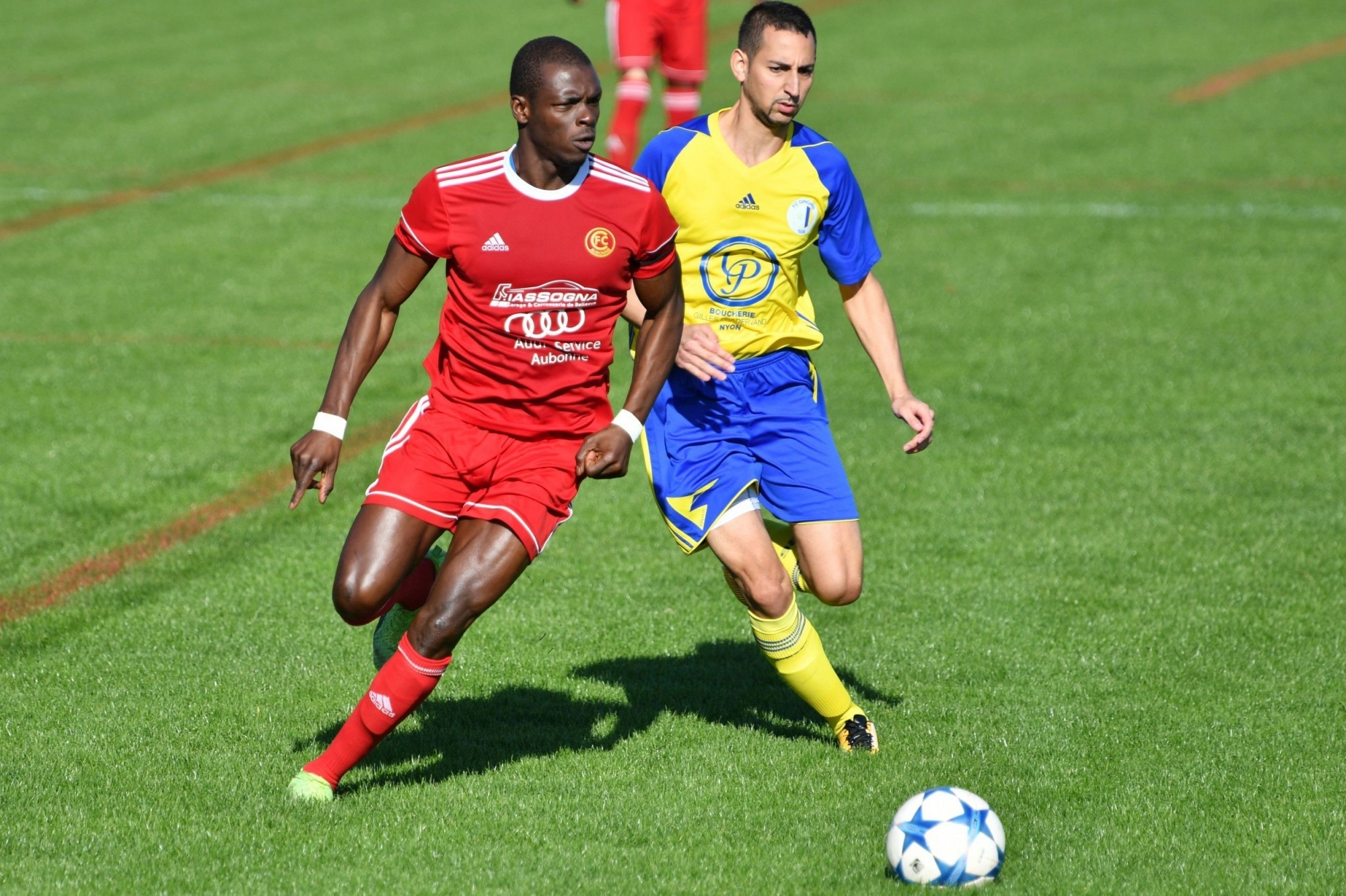 Amadou Sow (en rouge) est de retour au Chêne à Aubonne.