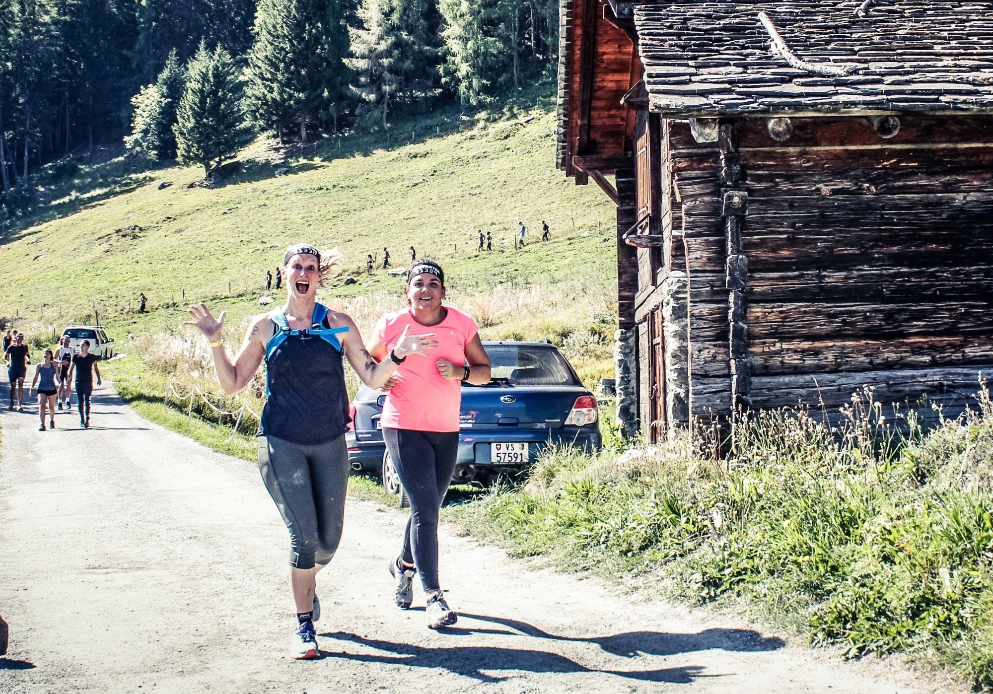 Initiée en 2016, l'amitié sportive qui lie Tania Schlatter (à g.) et Sabine Dos Santos est placée sous le signe du fun ascendant sourire.