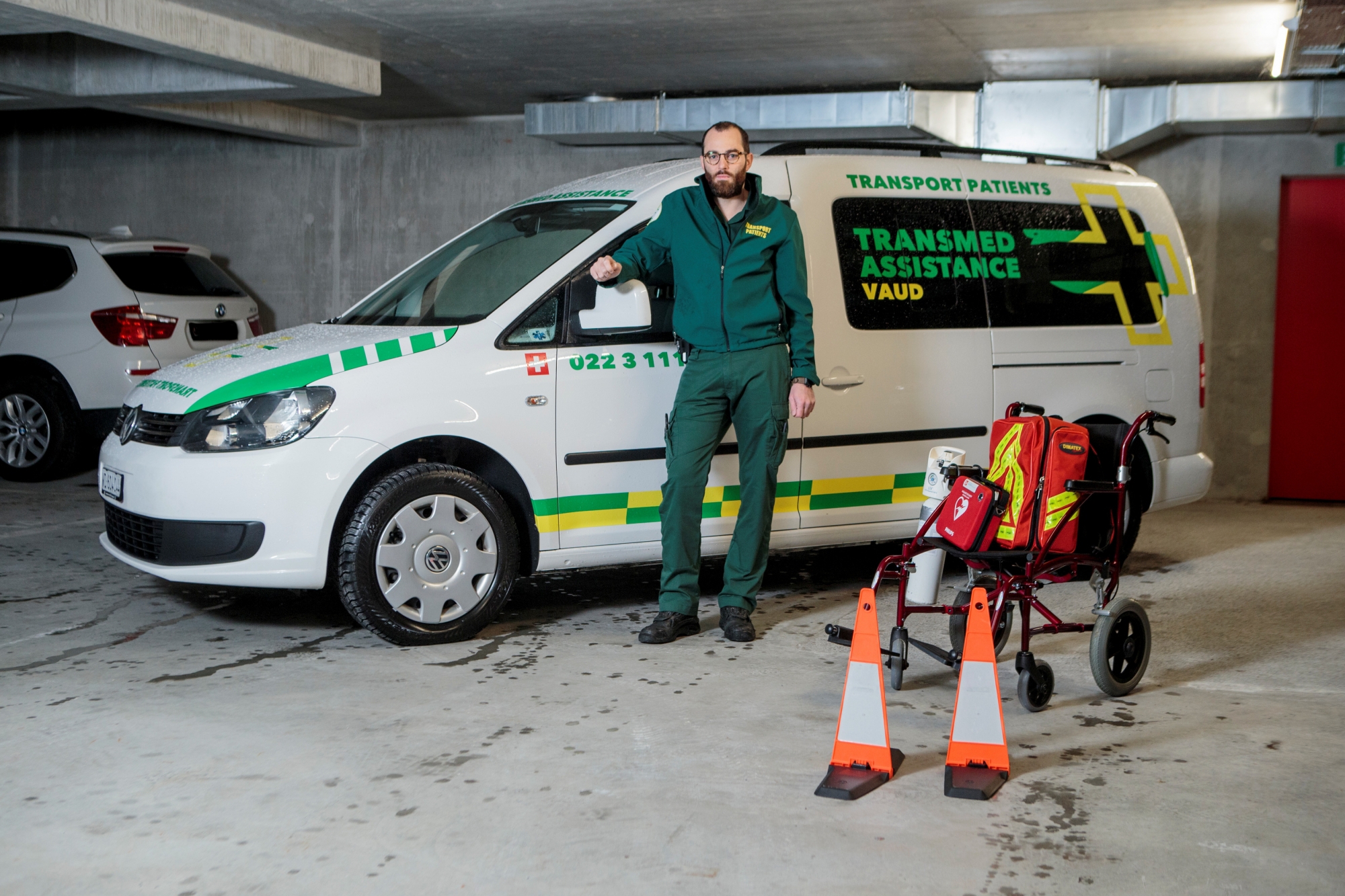 Depuis 2017, le technicien-ambulancier avec brevet fédéral Cyril Abel, a agrandi son entreprise, TransMed Assistance, pour répondre à la demande.