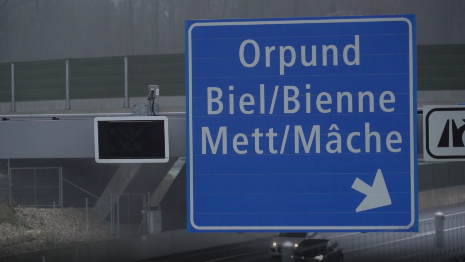 Au début de l'an dernier, la ville de Bienne a obtenu l'accord de la Confédération pour des panneaux en français sur le contournement autoroutier de l'A5.