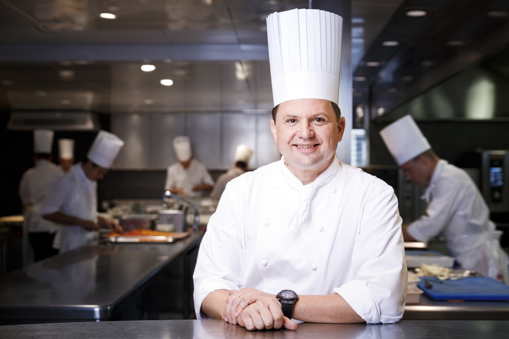 Franck Giovannini est le quatrième cuisinier-chef du Restaurant de l'Hôtel de Ville de Crissier.