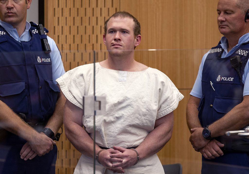 Brenton Tarrant (ici en 2019), a changé sa stratégie face à son juge, en avouant et en plaidant coupable aux chefs retenus contre lui. Le tueur de Christchurch avait ouvert le feu dans deux mosquées de la ville néo-zélandaise, faisant 51 morts.