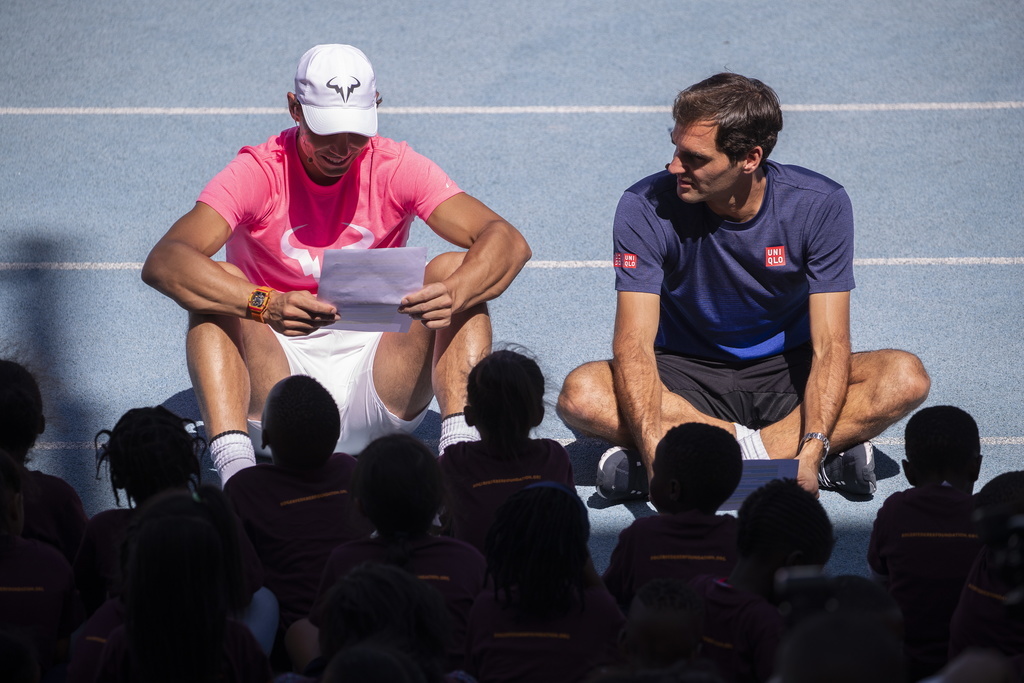 Une lettre conçue par Rafael Nadal (g.), Roger Federer (dr.) et Novak Dojokovic a été envoyée aux joueurs de l'ATP.