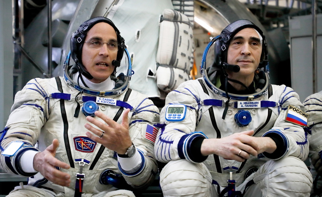 Christopher Cassidy et Anatoly Ivanishin font partie de l'équipage spatial. (Archives)