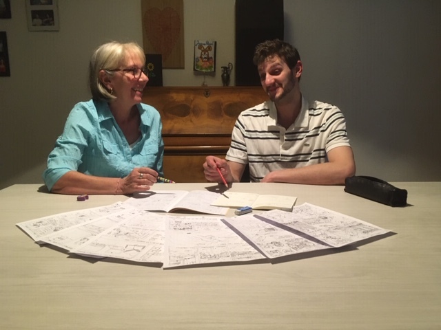 Marguerite Oberson et son fils Jean ont mis à profit le semi-confinement pour créer une BD.