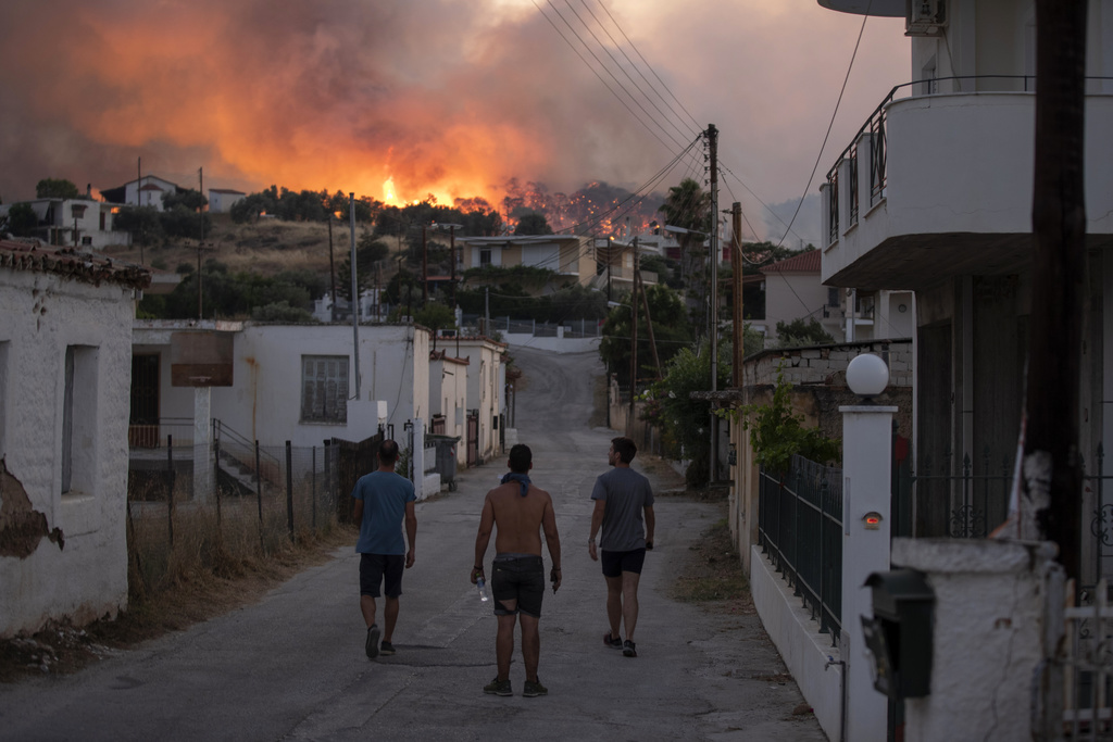 L'incendie s'était déclaré le 22 juillet près du village côtier grec de Kechries. (archives)