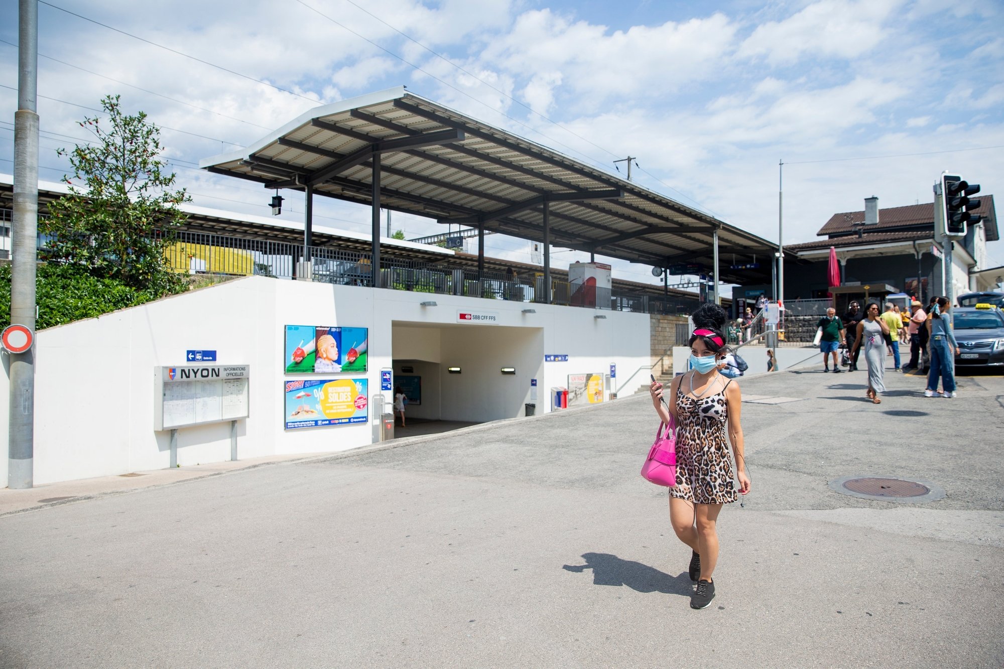 Lorsqu'il y a Paléo, la place de la Gare s'anime. Cette année, le lieu reste calme.