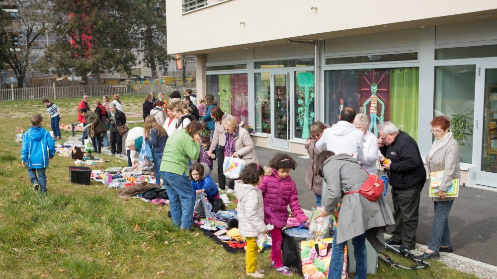 Le local communautaire du Pré de l'Oie, à Nyon, accueillera pour la sixième  fois le marché gratuit et brunch de l’association Pré de Chez t’Oie.